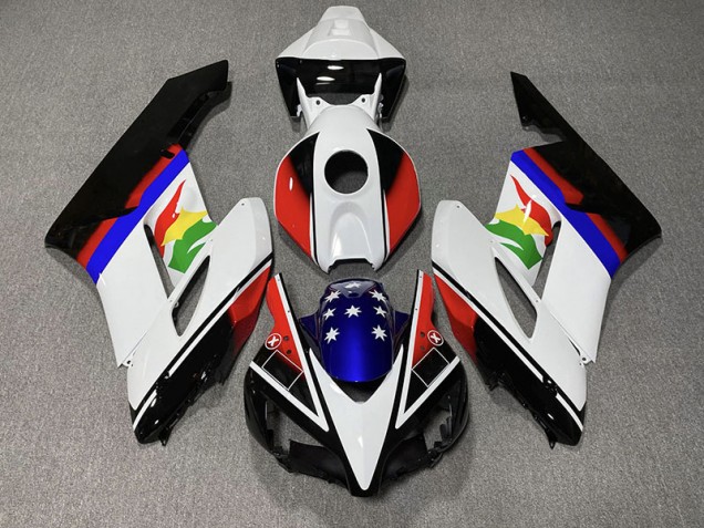 Red and Blue Flag Honda CBR1000RR Fairings 2004-2005 Outlets Red and Blue Flag Honda CBR1000RR Fairings 2004-2005 Outlets