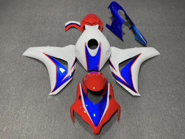 Red and Blue Gloss Honda CBR1000RR Fairings 2008-2011 Outlets