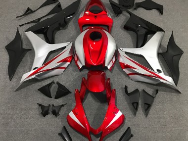 Red and Silver OEM Style Honda CBR600RR Fairings 2007-2008 Outlets