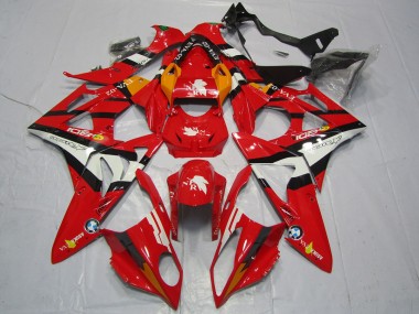 Red and White BMW S1000RR Fairings 2009-2018 Outlets