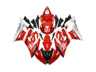 Red and White with Stars Yamaha R6 Fairings 2008-2016 Outlets