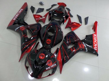 Red Bacardi Honda CBR1000RR Fairings 2006-2007 Outlets