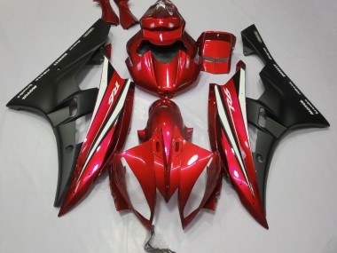 Red Black and White Yamaha R6 Fairings 2006-2007 Outlets