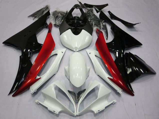 Red Black and White Yamaha R6 Fairings 2008-2016 Outlets Red Black and White Yamaha R6 Fairings 2008-2016 Outlets