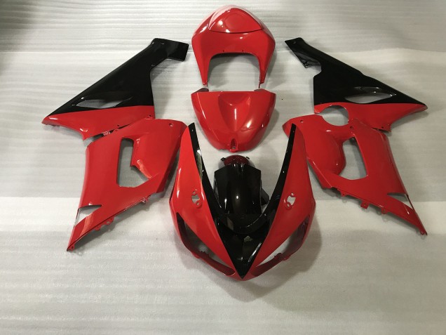 Red & Black Kawasaki ZX6R Fairings 2005-2006 Outlets Red & Black Kawasaki ZX6R Fairings 2005-2006 Outlets