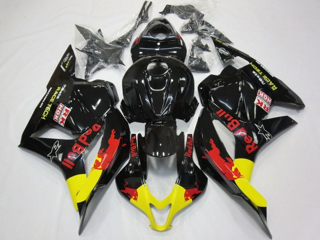 Red Bull Gloss Black Honda CBR600RR Fairings 2009-2012 Outlets Red Bull Gloss Black Honda CBR600RR Fairings 2009-2012 Outlets