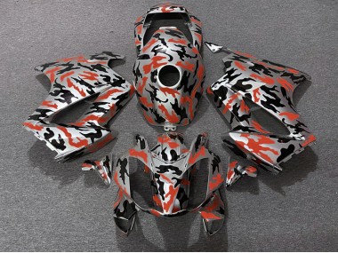 Red Camo Honda VFR800 Fairings 2002-2012 Outlets