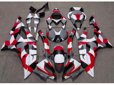 Red Camo Plain Yamaha R6 Fairings 2008-2016 Outlets