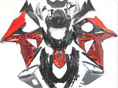 Red Flame Suzuki GSXR 1000 Fairings 2009-2016 Outlets