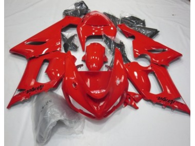 Red Gloss Kawasaki ZX6R Fairings 2005-2006 Outlets
