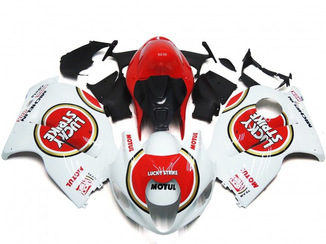 Red Lucky Strike Style Suzuki GSXR 1300 Fairings 1997-2007 Outlets Red Lucky Strike Style Suzuki GSXR 1300 Fairings 1997-2007 Outlets
