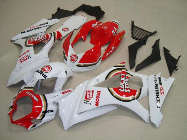 Red Lucky Strike Suzuki GSXR 1000 Fairings 2007-2008 Outlets Red Lucky Strike Suzuki GSXR 1000 Fairings 2007-2008 Outlets