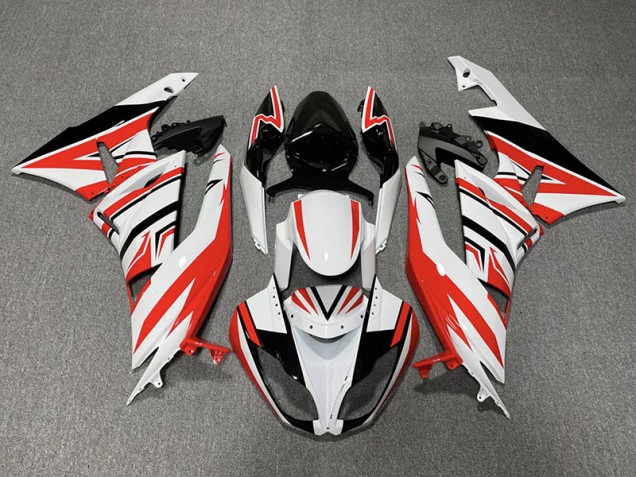 Red White and Black Zag Kawasaki ZX6R Fairings 2009-2012 Outlets Red White and Black Zag Kawasaki ZX6R Fairings 2009-2012 Outlets