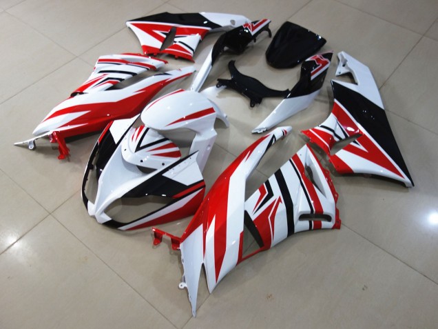 Red White Zagg Kawasaki ZX6R Fairings 2009-2012 Outlets Red White Zagg Kawasaki ZX6R Fairings 2009-2012 Outlets
