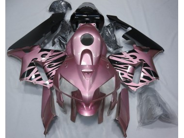 Rose Pink Flame Honda CBR600RR Fairings 2005-2006 Outlets