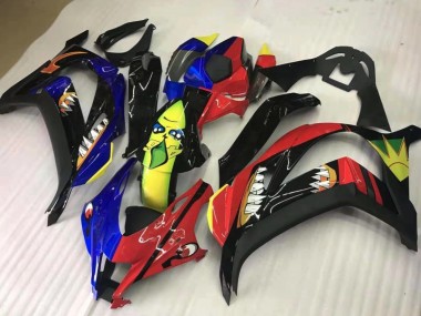 Share Red and Blue Kawasaki ZX10R Fairings 2016-2019 Outlets