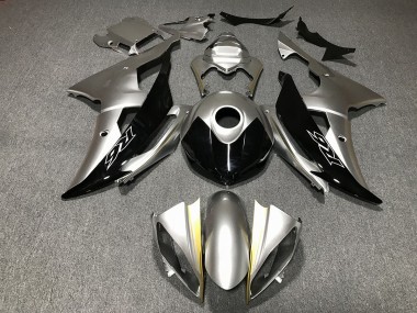Silver and Black Custom Yamaha R6 Fairings 2008-2016 Outlets