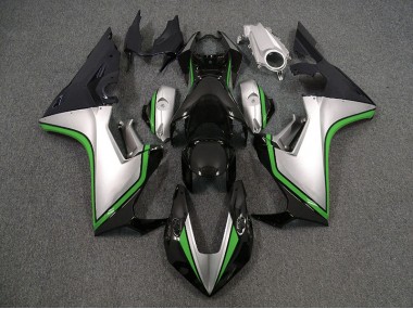 Silver and Black & Green Honda CBR1000RR Fairings 2017-2019 Outlets