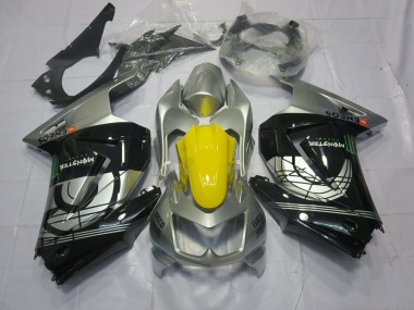 Silver and Black Kawasaki Ninja 250 Fairings 2008-2013 Outlets