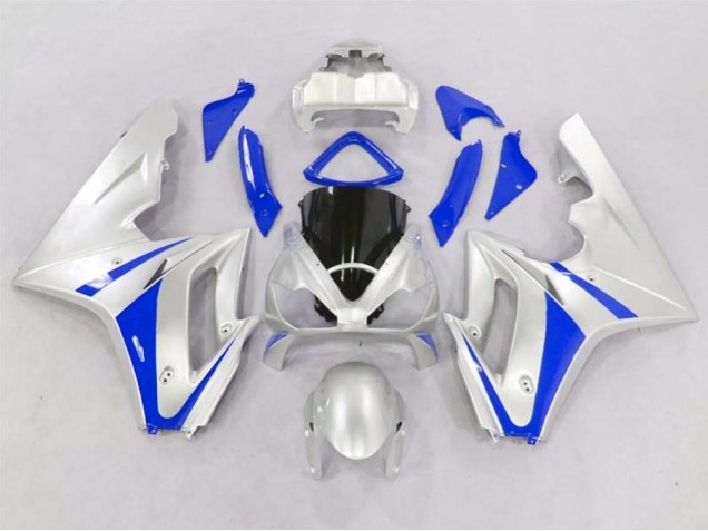Silver and Blue Triumph Daytona 675 Fairings 2006-2008 Outlets Silver and Blue Triumph Daytona 675 Fairings 2006-2008 Outlets