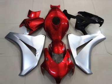 Silver and Candy Apple Honda CBR1000RR Fairings 2008-2011 Outlets