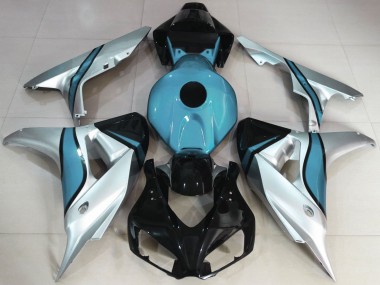 Silver and Light Blue Custom Honda CBR1000RR Fairings 2006-2007 Outlets
