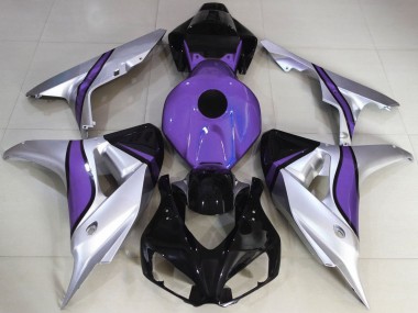 Silver and Purple Custom Honda CBR1000RR Fairings 2006-2007 Outlets