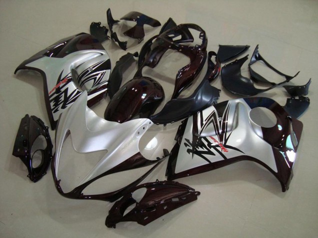 Silver Black Suzuki GSXR 1300 Fairings 2008-2019 Outlets Silver Black Suzuki GSXR 1300 Fairings 2008-2019 Outlets