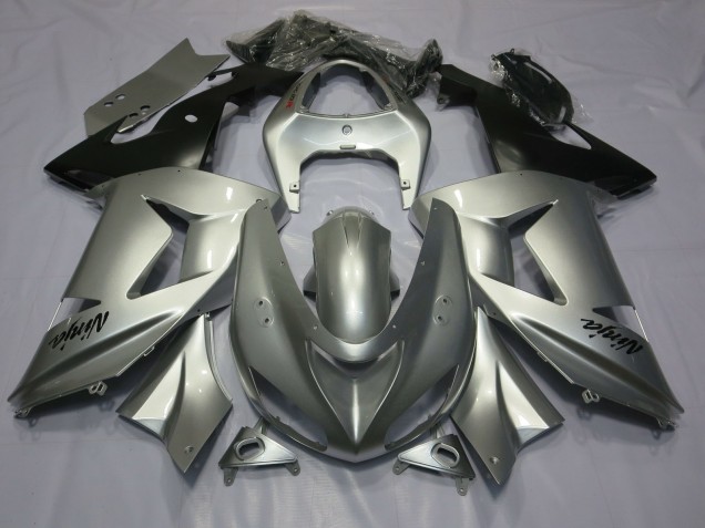 Silver Kawasaki ZX10R Fairings 2006-2007 Outlets