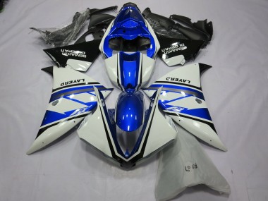 Silver White Yamalube Yamaha R1 Fairings 2013-2014 Outlets