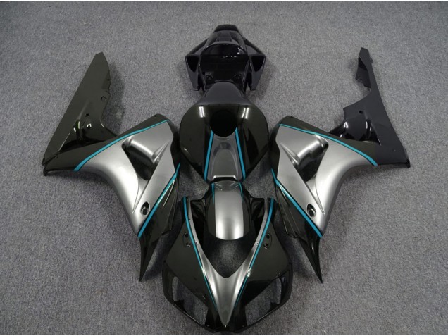 Silver with Blue Pin Stripe Honda CBR1000RR Fairings 2006-2007 Outlets Silver with Blue Pin Stripe Honda CBR1000RR Fairings 2006-2007 Outlets