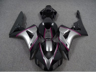 Silver with Pink Pin Stripe Honda CBR1000RR Fairings 2006-2007 Outlets