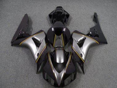 Silver with Yellow Pin Stripe Honda CBR1000RR Fairings 2006-2007 Outlets