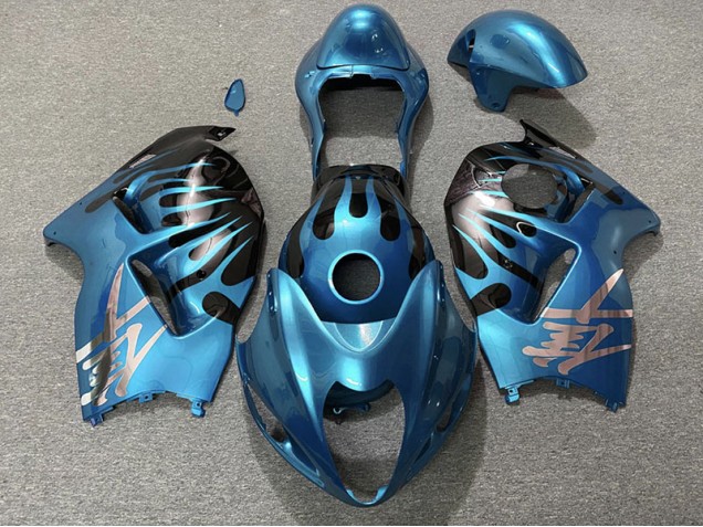 Sky Blue and Black Suzuki GSXR 1300 Fairings 1997-2007 Outlets Sky Blue and Black Suzuki GSXR 1300 Fairings 1997-2007 Outlets