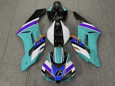 Teal 6 Honda CBR1000RR Fairings 2004-2005 Outlets