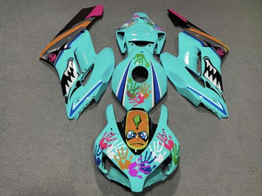 Teal Shark Honda CBR1000RR Fairings 2004-2005 Outlets