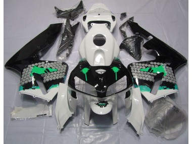 Turquoise Splatter on Gloss Black Honda CBR600RR Fairings 2005-2006 Outlets