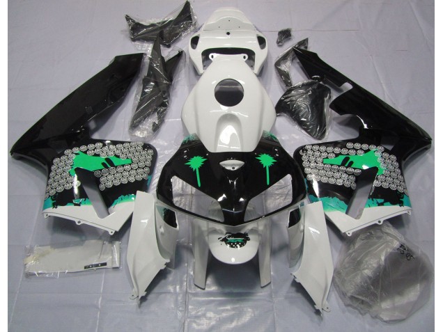 Turquoise Splatter on Gloss Black Honda CBR600RR Fairings 2005-2006 Outlets Turquoise Splatter on Gloss Black Honda CBR600RR Fairings 2005-2006 Outlets
