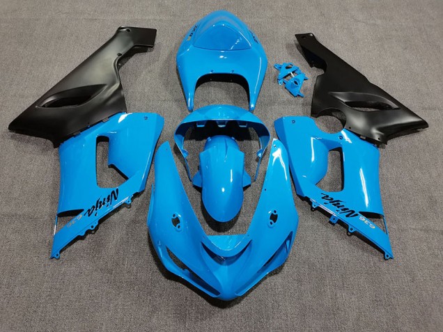 Vibrant Blue Kawasaki ZX6R Fairings 2005-2006 Outlets Vibrant Blue Kawasaki ZX6R Fairings 2005-2006 Outlets