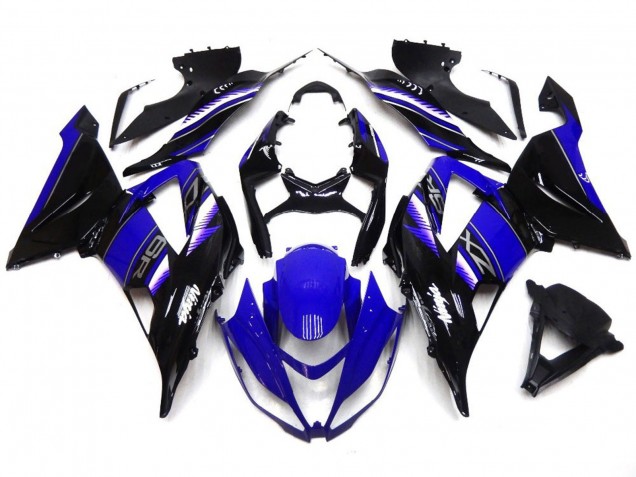 Vibrant Deep Blue and Black Kawasaki ZX6R Fairings 2013-2018 Outlets Vibrant Deep Blue and Black Kawasaki ZX6R Fairings 2013-2018 Outlets