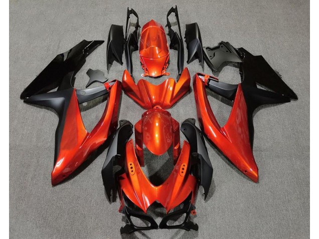 Vibrant Orange in Black Suzuki GSXR 600-750 Fairings 2008-2010 Outlets Vibrant Orange in Black Suzuki GSXR 600-750 Fairings 2008-2010 Outlets