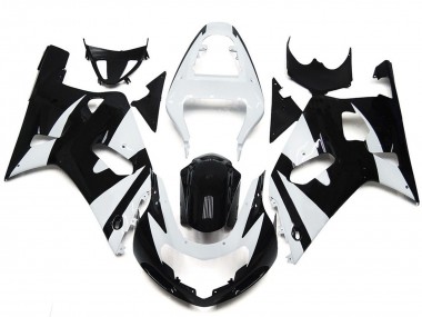 White and Black Style OEM Suzuki GSXR 600-750 Fairings 2001-2003 Outlets