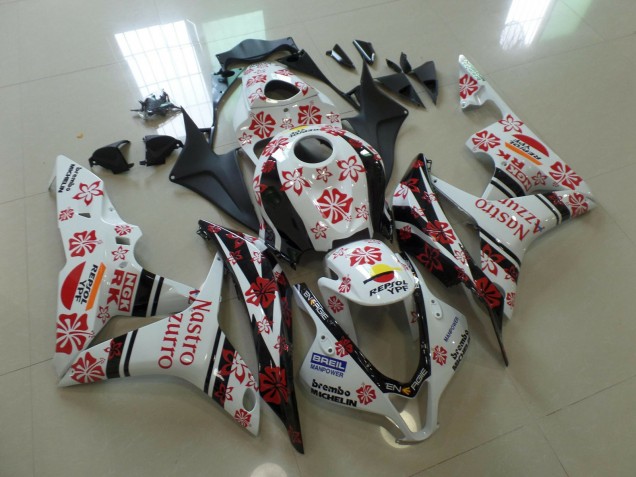 White and Red Nastro Azzurro Honda CBR600RR Fairings 2007-2008 Outlets White and Red Nastro Azzurro Honda CBR600RR Fairings 2007-2008 Outlets