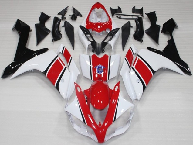 White and Red OEM Style Gloss Yamaha R1 Fairings 2007-2008 Outlets White and Red OEM Style Gloss Yamaha R1 Fairings 2007-2008 Outlets