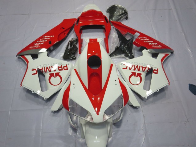 White and Red Pramac Honda CBR600RR Fairings 2003-2004 Outlets