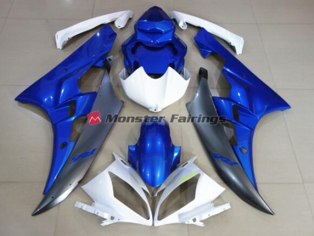 White Blue / Custom Yellow Yamaha R6 Fairings 2006-2007 Outlets White Blue / Custom Yellow Yamaha R6 Fairings 2006-2007 Outlets