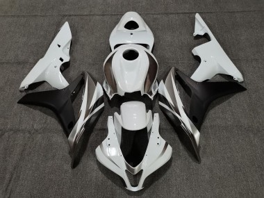 White Graphite and Black Honda CBR600RR Fairings 2007-2008 Outlets