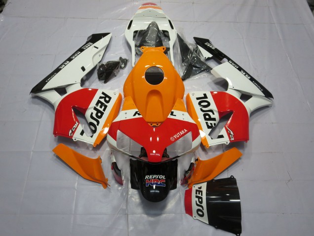 White Orange Repsol Honda CBR600RR Fairings 2003-2004 Outlets White Orange Repsol Honda CBR600RR Fairings 2003-2004 Outlets