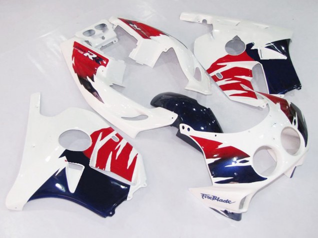 White Red and Blue Honda CBR250RR Fairings 1990-1998 Outlets White Red and Blue Honda CBR250RR Fairings 1990-1998 Outlets