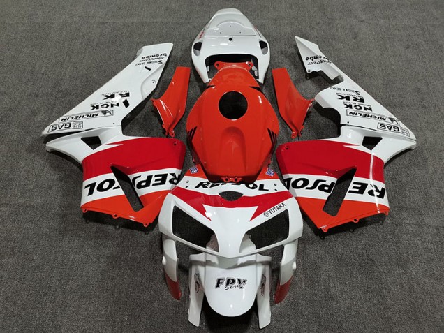 White Red and Orange Repsol Honda CBR600RR Fairings 2005-2006 Outlets White Red and Orange Repsol Honda CBR600RR Fairings 2005-2006 Outlets